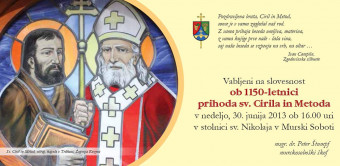 Slovesnost ob 1150-letnici prihoda sv. bratov Cirila in Metoda v naše kraje