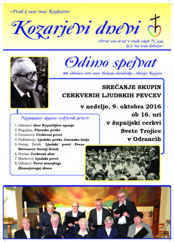 Kozarjevi dnevi - Odimo spejvat