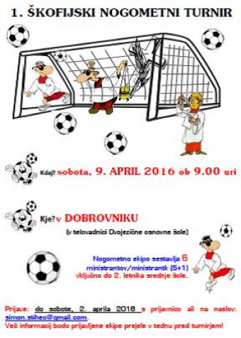 Škofijski ministrantski nogometni turnir 
