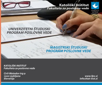 Vpis v univerzitetni in magistrski program poslovnih ved