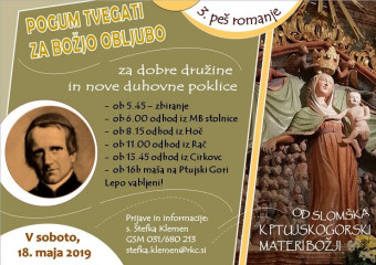 Peš romanje od Slomška k ptujskogorski Materi Božji