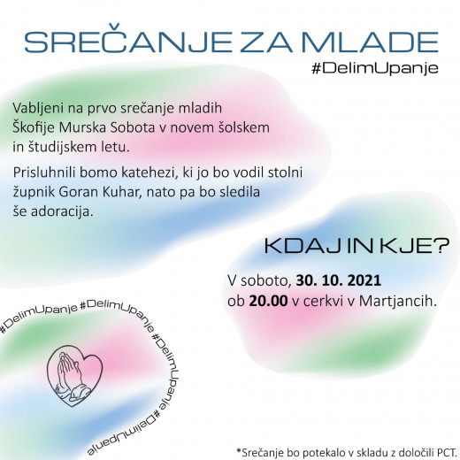  #DelimUpanje - srečanje za mlade