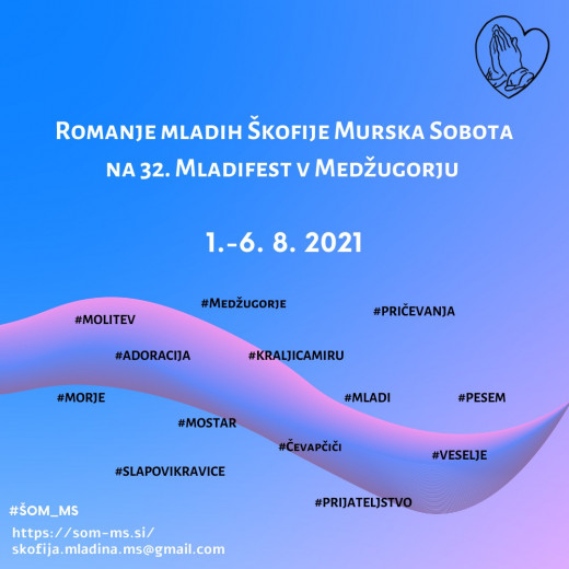 Romanje mladih na Mladinski festival v Medžugorje