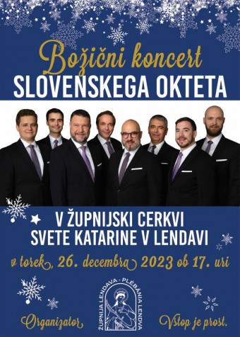 Lendava - Božični koncert Slovenskega okteta