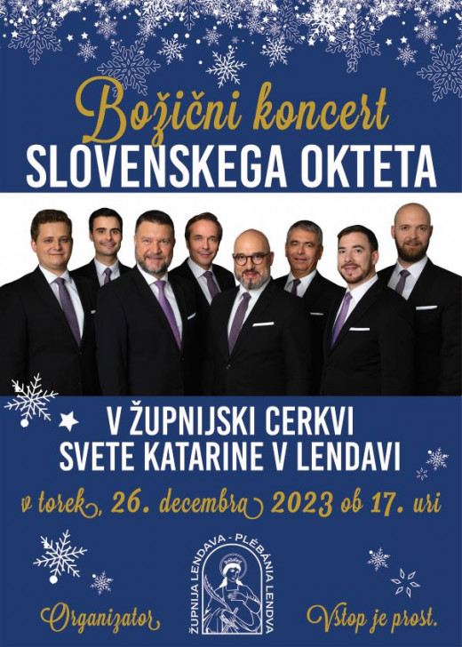 Lendava - Božični koncert Slovenskega okteta