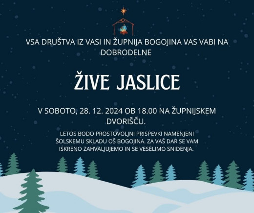 Bogojina - Žive jaslice