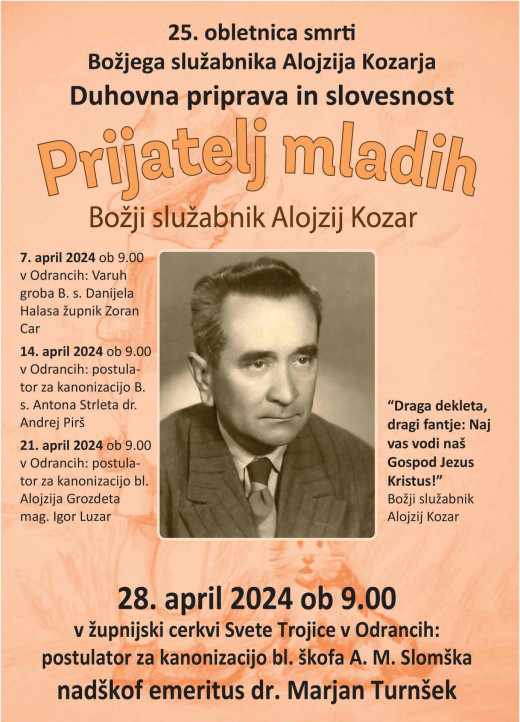 Obletnica smrti B.s. Alojzija Kozarja