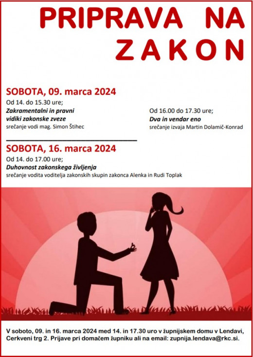 Priprava na zakon - v Lendavi