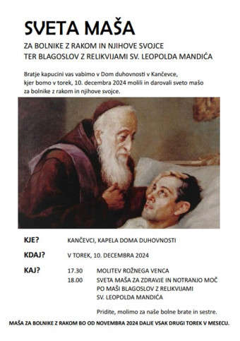 Sv. maša za bolnike z rakom