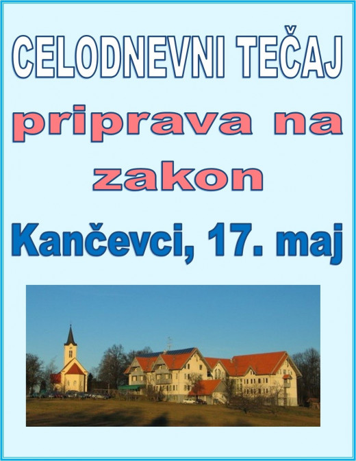 Celodnevni tečaj priprave na zakon