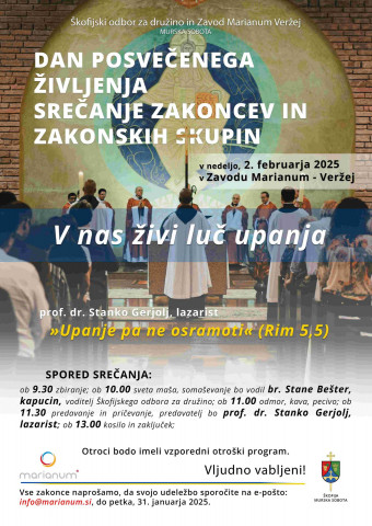 Dan posvečenega življenja in srečanje zakoncev in zak. skupin
