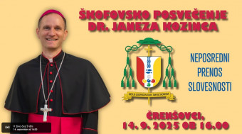 Škofovsko posvečenje - neposredni prenos