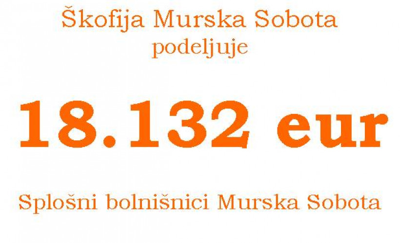 Rakičan - Izročitev sredstev za bolnišnico